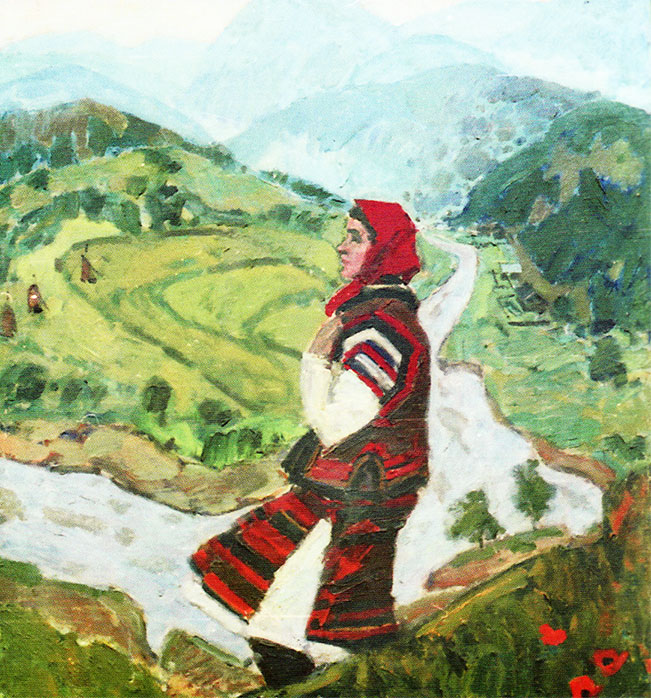 «У Карпатах». 1965. Полотно, олія